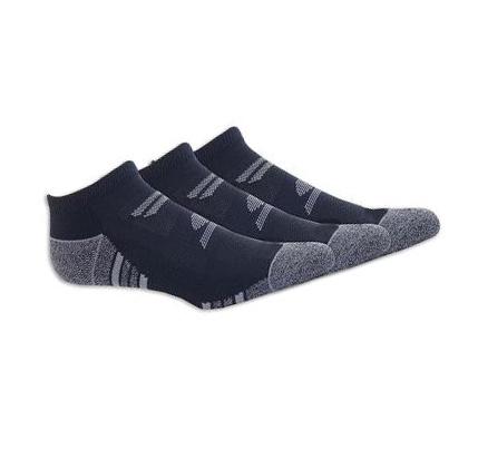 Férfi Skechers Half Terry No Show - 3 Pack Zokni Fekete | HUI7754
