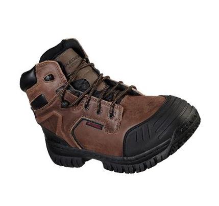 Férfi Skechers Hartan - Caledon WP Munkacipő Barna | HU6086K