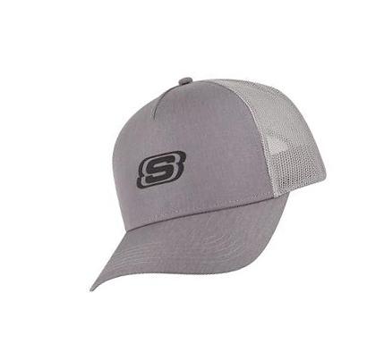 Férfi Skechers Heathered Trucker Kalap Szürke | HUI375D