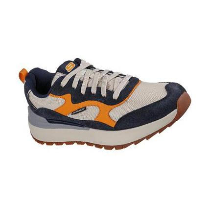 Férfi Skechers Heminger - Odello Oxford Cipő Sötétkék Barna | HUI4114