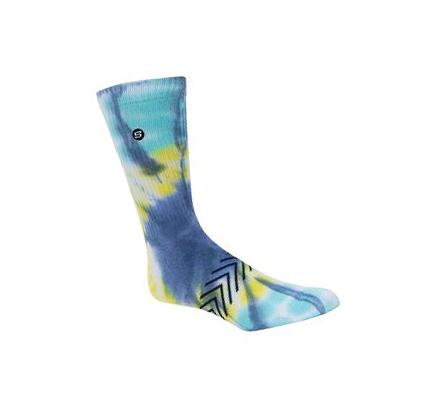 Férfi Skechers Island Tie-Dye Crew - 1 Pack Zokni Színes | HUI712B