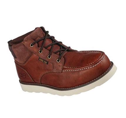 Férfi Skechers Kadmiel - Kaed ST Munkacipő Sötétbarna | HU5536A