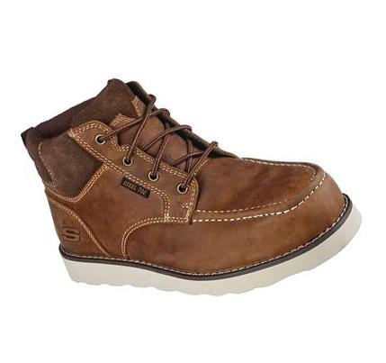 Férfi Skechers Kadmiel - Kaed ST Munkacipő Barna | HU5561D