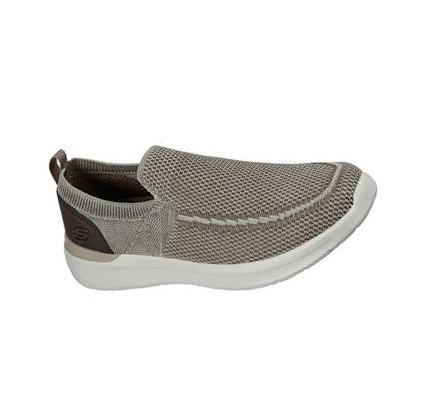 Férfi Skechers Lattimore - Warner Slip Ons Khaki | HU69754