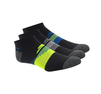 Férfi Skechers Low Cut Ankle - 3 Pack Zokni Fekete | HUI939B