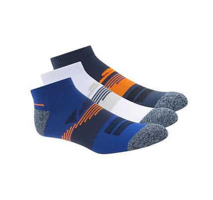Férfi Skechers Low Cut Ankle - 3 Pack Zokni Kék | HUI950A