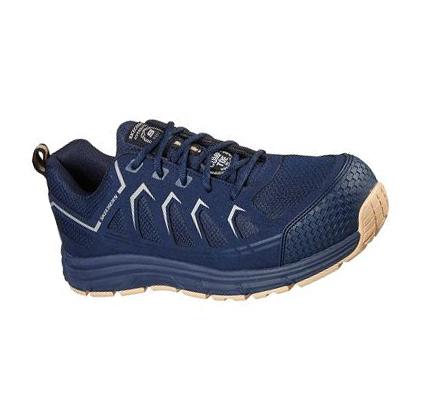 Férfi Skechers Malad Comp Toe Munkacipő Sötétkék | HU4136K