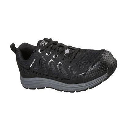 Férfi Skechers Malad Comp Toe Munkacipő Fekete | HU41610