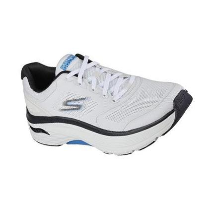 Férfi Skechers Max Cushioning Arch Fit - Switchboard Edzőcipő Fekete Kék | HU6350L