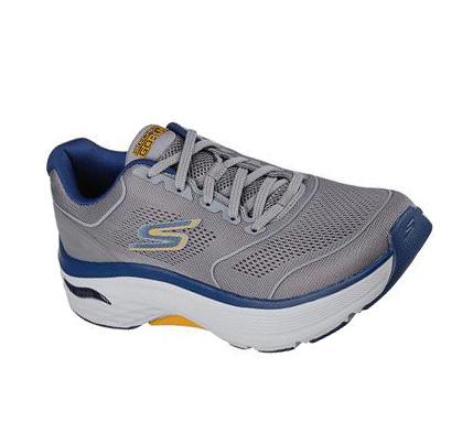 Férfi Skechers Max Cushioning Arch Fit - Switchboard Edzőcipő Világos Szürke | HU63625