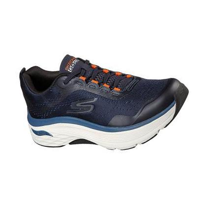 Férfi Skechers Max Cushioning Arch Fit Edzőcipő Sötétkék Narancssárga | HU64145
