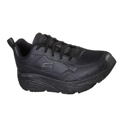 Férfi Skechers Max Cushioning Elite SR - Derowen Munkacipő Fekete | HU76365