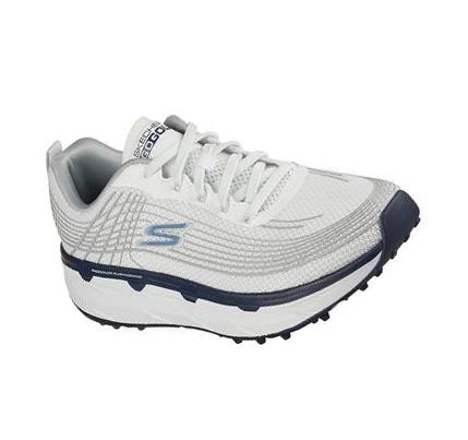Férfi Skechers Max Cushioning: GO GOLF Ultra Max Golf Cipő Fehér Sötétkék | HUI658R