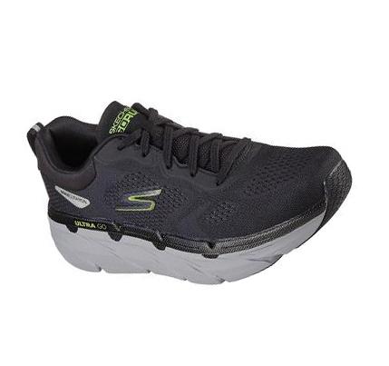 Férfi Skechers Max Cushioning Premier - Perspective Futócipő Fekete Világos Zöld | HU6287G