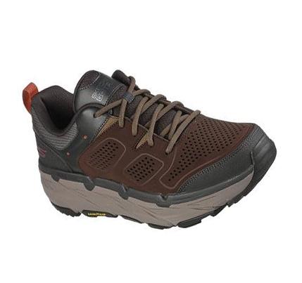 Férfi Skechers Max Cushioning Premier - Sienna Trail Futócipő Olivazöld Barna | HUI072L