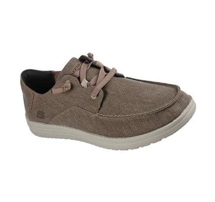 Férfi Skechers Melson - Volgo Vitorlás Cipő Khaki | HU7731X