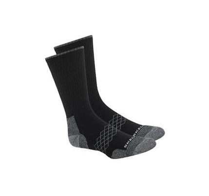 Férfi Skechers Merino Wool Crew - 2 Pack Zokni Fekete | HUA250L