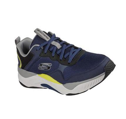Férfi Skechers Mira Edzőcipő Sötétkék Színes | HU4014S