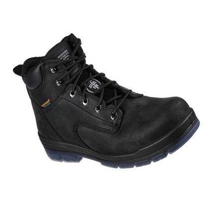 Férfi Skechers Munka: Argum - Alkova ST WP Csizma Fekete | HUA682W