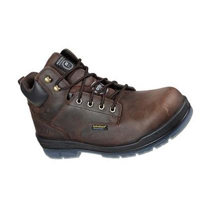 Férfi Skechers Munka: Argum ST WP Csizma Barna | HUA693B