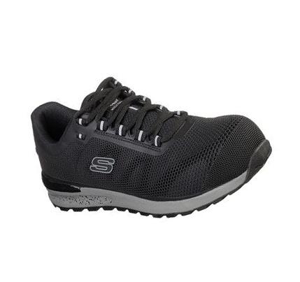 Férfi Skechers Munka: Bulklin Comp Toe Oxford Cipő Fekete | HU3036R