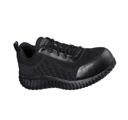 Férfi Skechers Munka: Cicades - Taolo ESD Alloy Toe Oxford Cipő Fekete | HU3311X