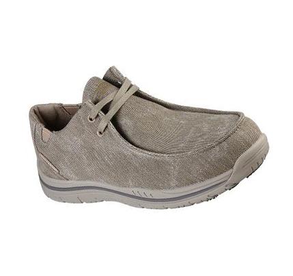 Férfi Skechers Munka: Otsego - Onerous Alloy Toe Oxford Cipő Barna | HU3386L