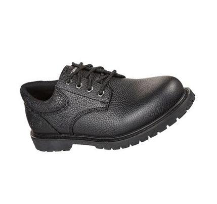 Férfi Skechers Munka Relaxed Fit: Cottonwood - Jaken SR Oxford Cipő Fekete | HUA361G