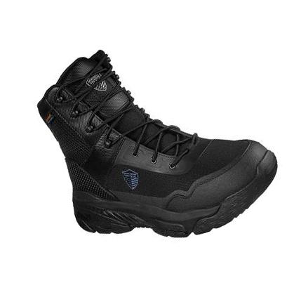 Férfi Skechers Munka Relaxed Fit: Markan Tactical Csizma Fekete | HUA6185