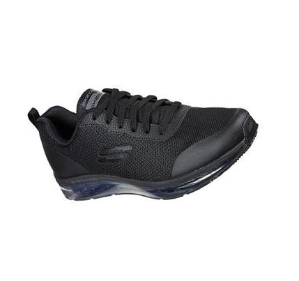 Férfi Skechers Munka Relaxed Fit: Skech-Air - Chamness SR Oxford Cipő Fekete | HUA736L