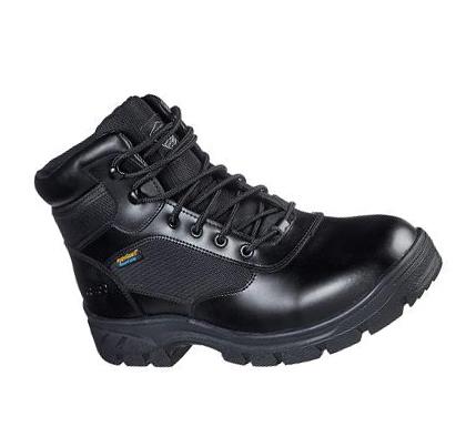 Férfi Skechers Munka Relaxed Fit: Wascana - Benen WP Tactical Csizma Fekete | HUA643D