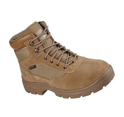 Férfi Skechers Munka Relaxed Fit: Wascana - Millit WP Csizma Barna | HUA6570