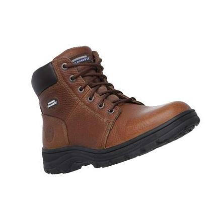 Férfi Skechers Munka Relaxed Fit: Workshire - Condor Csizma Barna | HUA5073