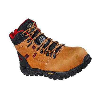 Férfi Skechers Munka: Treadix WP Comp Toe Csizma Barna | HUA418A