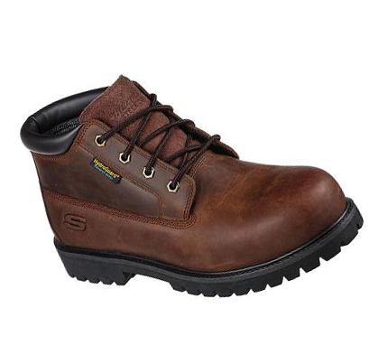 Férfi Skechers Munka: Trevok ST WP Csizma Barna | HUA932R