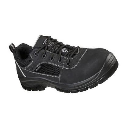 Férfi Skechers Munka: Trophus ST Oxford Cipő Fekete | HU3286S