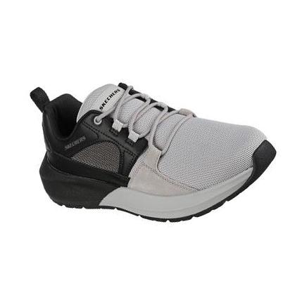Férfi Skechers Neville - Carth Oxford Cipő Fekete Szürke | HUI486W