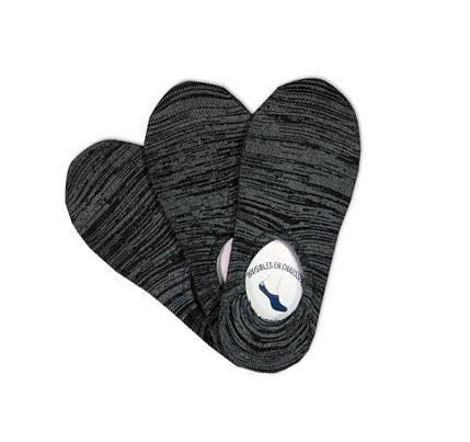 Férfi Skechers No Show Liner - 3 Pack Zokni Szürke | HUA075G