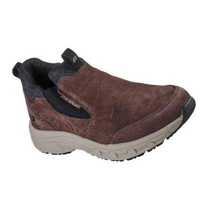 Férfi Skechers Oak Canyon - Bombarder Túracipő Csokoládé | HUA608L