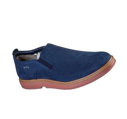 Férfi Skechers Parallux - Torres Slip Ons Sötétkék | HU49930