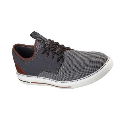 Férfi Skechers Pertola - Rolette Slip Ons Szürke | HUI0930