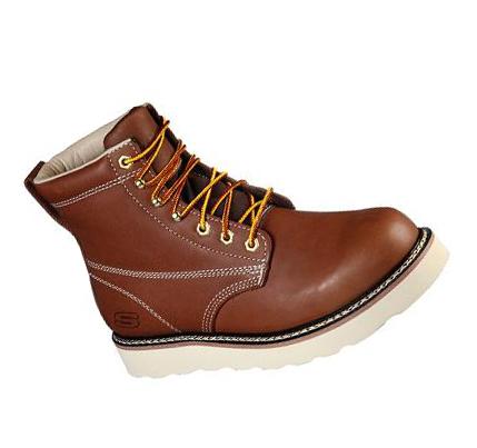 Férfi Skechers Pettus - Lebaum Munkacipő Barna | HU61110