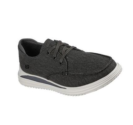 Férfi Skechers Proven - Forenzo Oxford Cipő Fekete | HUI3113