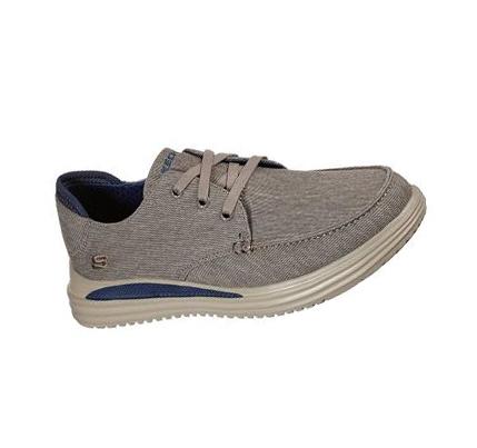 Férfi Skechers Proven - Forenzo Oxford Cipő Khaki | HUI336S