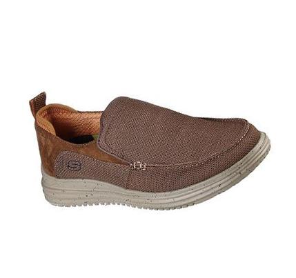 Férfi Skechers Proven - Renco Slip Ons Barna | HU70250