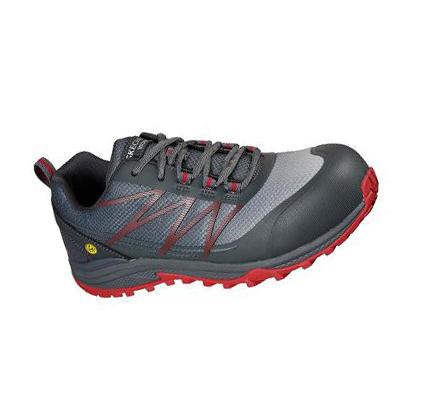 Férfi Skechers Puxal ESD Comp Toe Munkacipő Szürke Piros | HU4936B