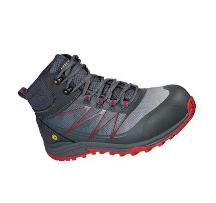 Férfi Skechers Puxal - Firmle ESD Comp Toe Munkacipő Szürke Piros | HU46614