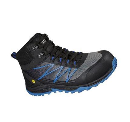 Férfi Skechers Puxal - Firmle ESD Comp Toe Munkacipő Fekete Kék | HU4686L