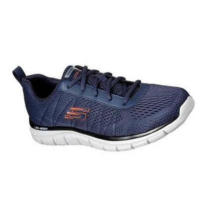 Férfi Skechers Pálya - Moulton Edzőcipő Sötétkék Narancssárga | HU4237Q