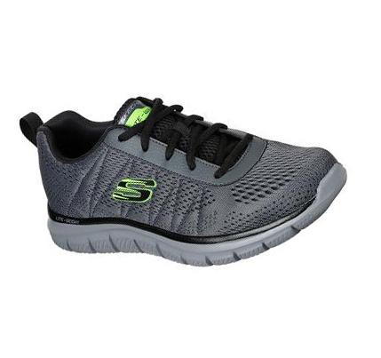 Férfi Skechers Pálya - Moulton Edzőcipő Szürke Fekete | HU42390